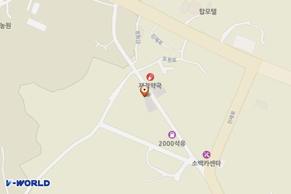 봉현면 일원 공영주차장 위치 지도 — 경상북도 영주시 봉현면 오현리 339-3