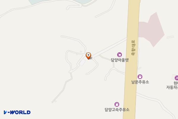 백동신기길 공영주차장 위치 지도 — 전남광주통합특별시 담양군 담양읍 백동신기길 15-2
