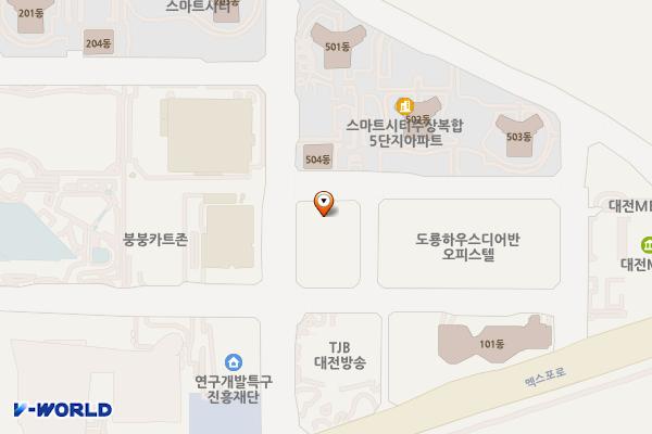 대전 도룡코아루스마트리치 2 위치 지도 — 대전광역시 유성구 엑스포로123번길 34