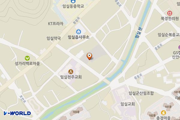임실 공용주차장 급속충전소 위치 지도 — 전북특별자치도 임실군 임실읍 중동로 13