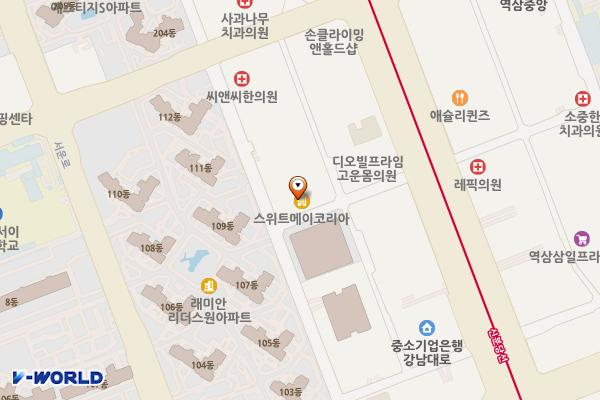 서울 강남효성해링턴타워 2 위치 지도 — 서울특별시 서초구 강남대로51길 10