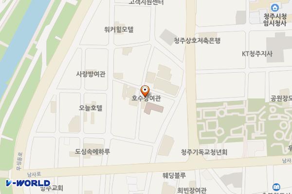청주 호텔메르시 위치 지도 — 충청북도 청주시 상당구 남사로93번길 27-11