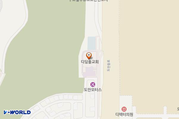 대전 디딤돌교회 위치 지도 — 대전광역시 서구 도안동로 255