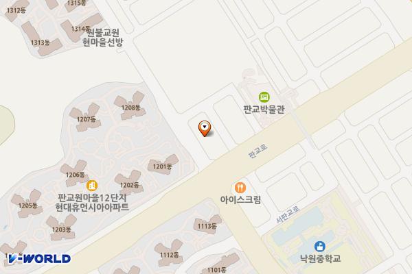 솔브레인 랜드리스타워 충전소 위치 지도 — 경기도 성남시 분당구 서판교로 162