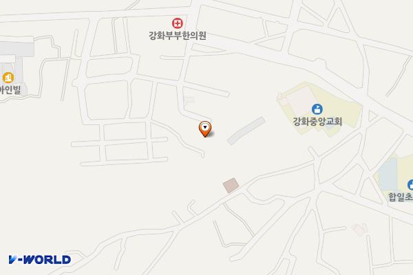 강화읍 신문 공영주차장 급속충전소 위치 지도 — 인천광역시 강화군 강화읍 향나무길31번길 8-7