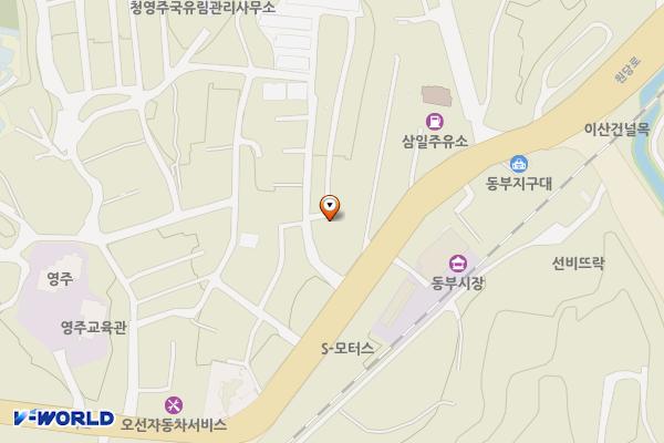 하망동 봉화삼거리 공영주차장 위치 지도 — 경상북도 영주시 하망동 246-14