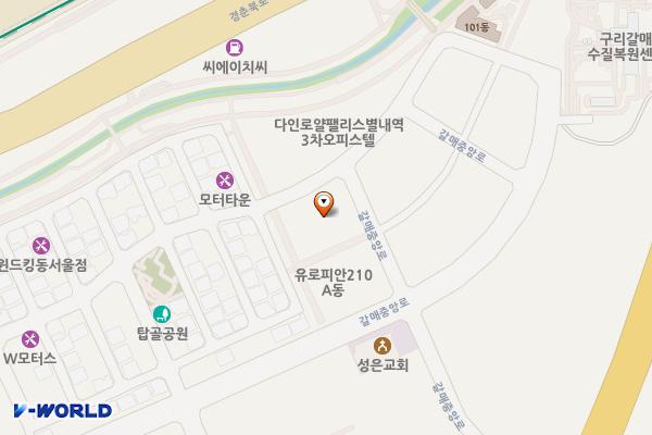 구리 다인로얄팰리스별내역1차 위치 지도 — 경기도 구리시 갈매중앙로 185-9