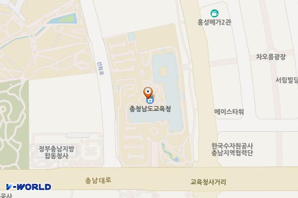 한국농어촌공사 충남지역본부 급속충전소(조달청) 위치 지도 — 충청남도 홍성군 홍북읍 선화로 22
