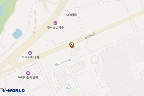 충주 코스모신소재 충전소 위치 지도 — 충청북도 충주시 충주호수로 36