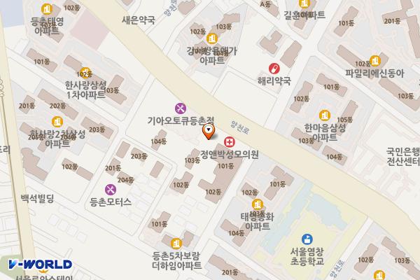 서울 등촌지와인비즈니스센터 충전소 위치 지도 — 서울특별시 강서구 양천로 620