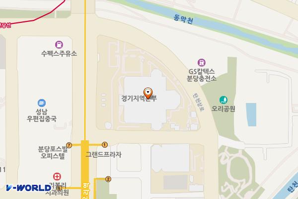 동탄 블랑파크주차장2(경기주택공사)(조달)N 위치 지도 — 경기도 화성시 동탄순환대로14길 36