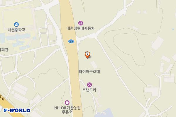 포천 자동차구조대(렌탈) 위치 지도 — 경기도 포천시 내촌면 금강로 2240
