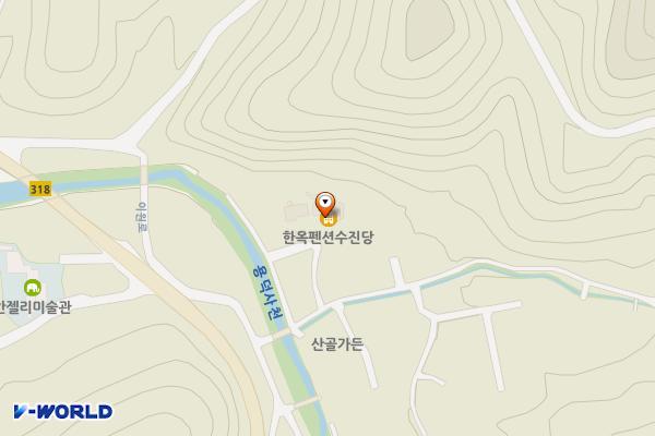 용인 한옥펜션 수진당(렌탈) 위치 지도 — 경기도 용인시 처인구 이동읍 한덕로7번길 3-7