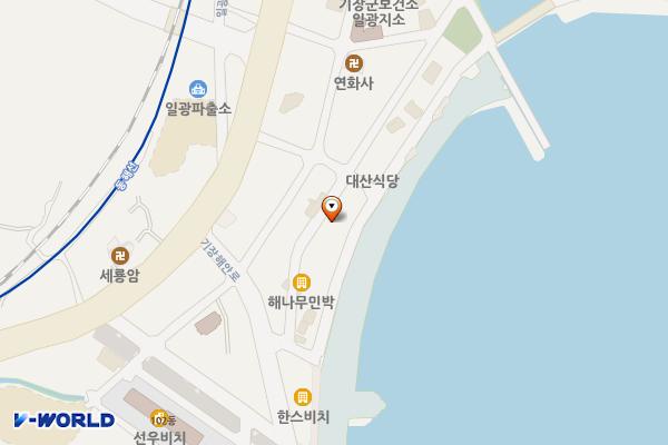 부산 기장일광노외공영주차장 급속충전소(조달청) 위치 지도 — 부산광역시 기장군 일광읍 기장해안로 1317