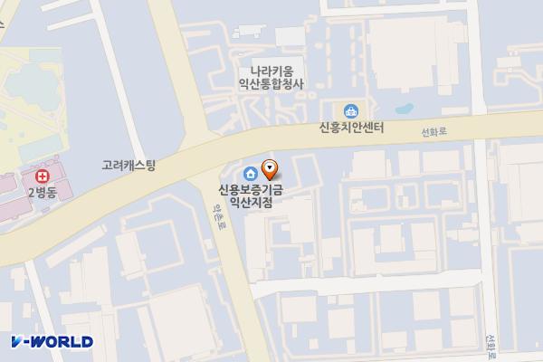 하나은행 익산공단지점 급속충전소 위치 지도 — 전북특별자치도 익산시 선화로 418