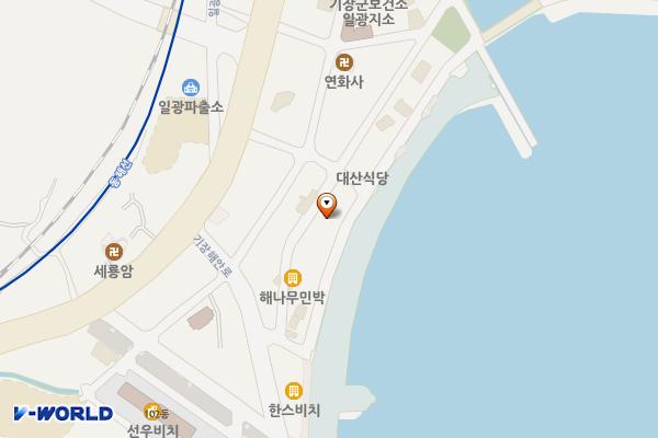 부산 기장일광노외공영주차장(조달청) 위치 지도 — 부산광역시 기장군 일광읍 기장해안로 1317