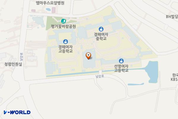 진주 선명여자고등학교 위치 지도 — 경상남도 진주시 남강로 51-25