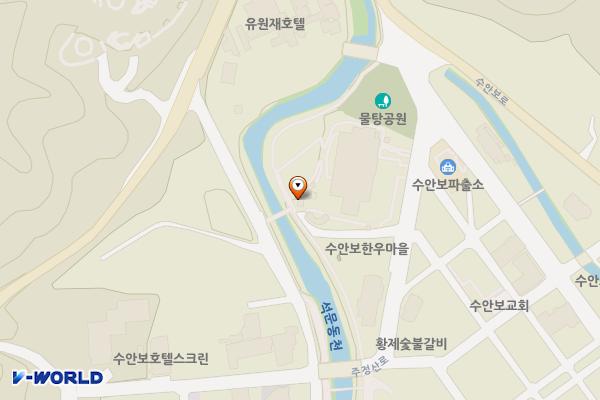 충주 공무원연금공단수안보상록호텔2 위치 지도 — 충청북도 충주시 수안보면 주정산로 22