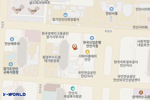 안산 대우마이빌 위치 지도 — 경기도 안산시 단원구 고잔로 23-12