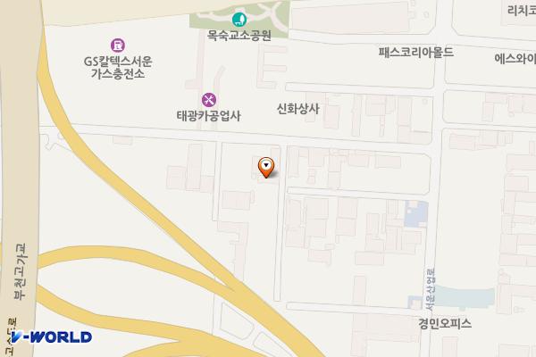 인천 (주)메가텔 위치 지도 — 인천광역시 계양구 서운산업로47번길 17-1