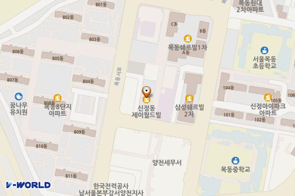서울 제이월드빌 위치 지도 — 서울특별시 양천구 목동서로 291