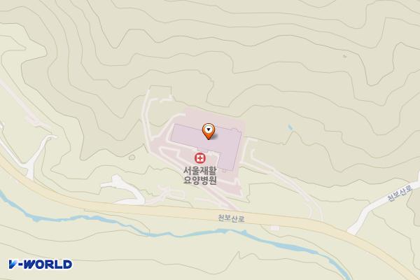 동두천 서울요양병원 위치 지도 — 경기 동두천시 천보산로 504 (탑동동, 서울요양병원)