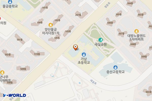 양산 가남초등학교 위치 지도 — 경상남도 양산시 물금읍 청운로 114