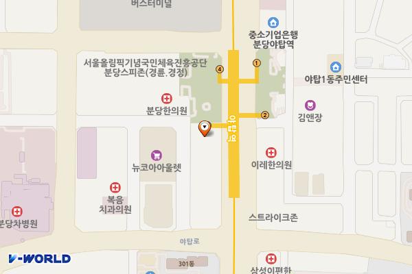 하나은행 야탑역지점 급속충전소 위치 지도 — 경기도 성남시 분당구 야탑로81번길 16
