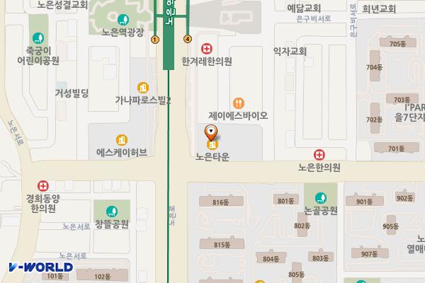 대전 노은타운 위치 지도 — 대전광역시 유성구 노은로 144