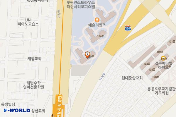 인천 정서진중앙시장주차장 급속충전소 위치 지도 — 인천광역시 서해구 가남로 416
