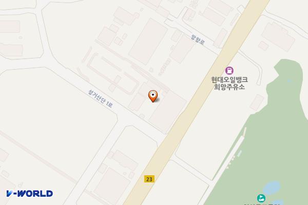 천안 한중 급속충전소 위치 지도 — 충청남도 천안시 서북구 오목리 14-17번지 일원