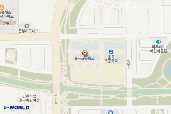 김천 율곡고등학교 위치 지도 — 경상북도 김천시 용전4로3길 15