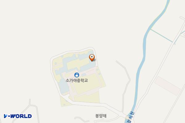 고성 소가야중학교 위치 지도 — 경상남도 고성군 삼산면 삼봉2길 51