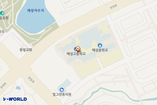 나주 매성중학교 위치 지도 — 전남광주통합특별시 나주시 쌍산1길 19