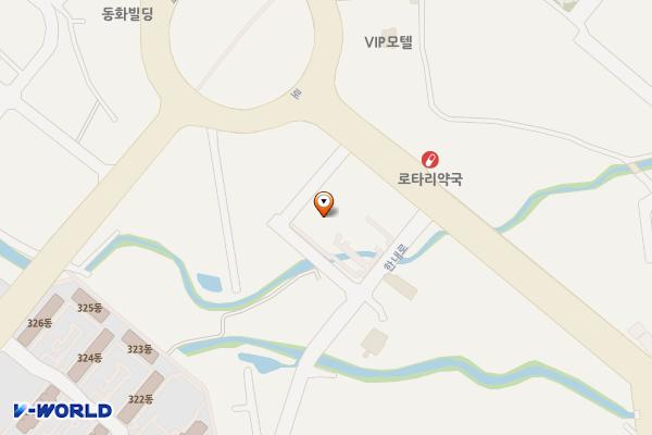 한내로터리주변 공영주차장 위치 지도 — 충청남도 보령시 한내로 78-12 (명천동)