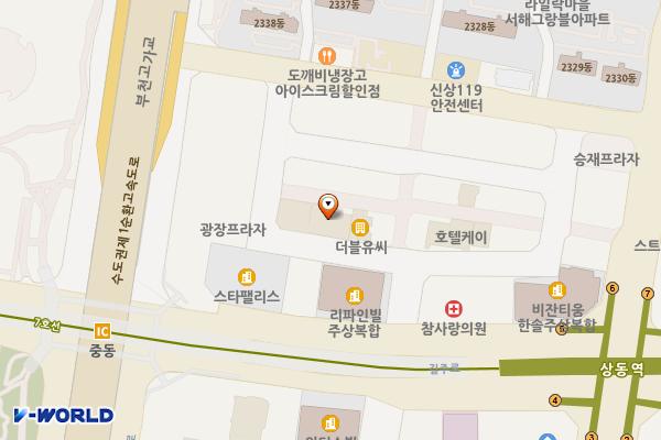 제니스관광호텔 위치 지도 — 경기도 부천시 원미구 길주로77번길 19-22