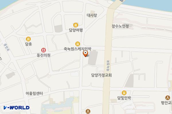 가정교회 인근 공영주차장 위치 지도 — 전남광주통합특별시 담양군 담양읍 객사4길 30