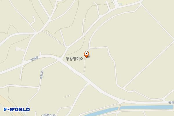 처인구 두창리 1082-1 대형주차장 위치 지도 — 경기도 용인시 처인구 원삼면 백원로 227