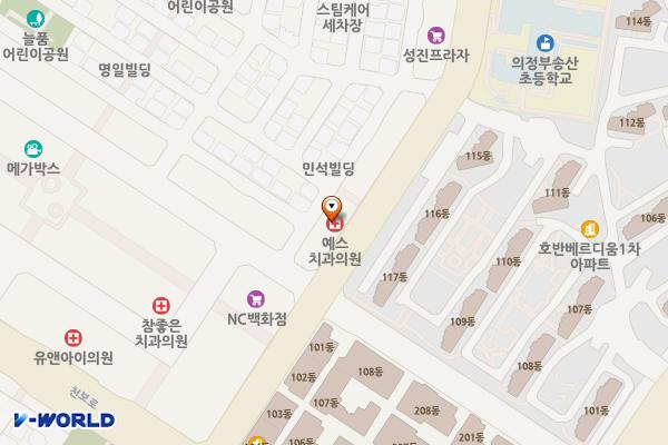 예스프라자로얄 위치 지도 — 경기도 의정부시 오목로 209