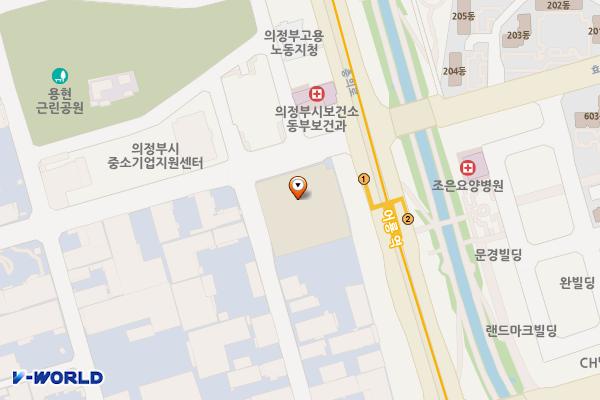 의정부 LH경기북부지역본부 급속충전소 위치 지도 — 경기도 의정부시 산단로76번길 116