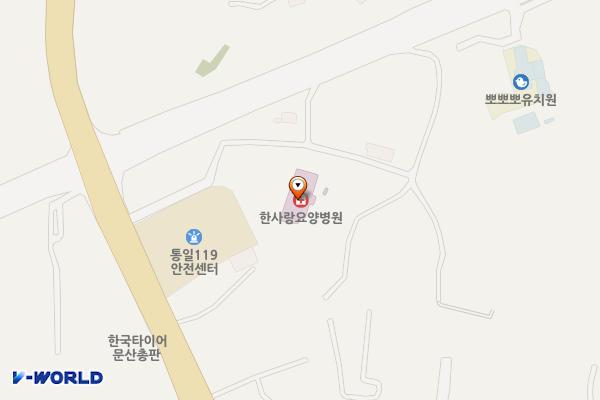 파주 한사랑요양병원 위치 지도 — 경기도 파주시 파주읍 통일로 1568