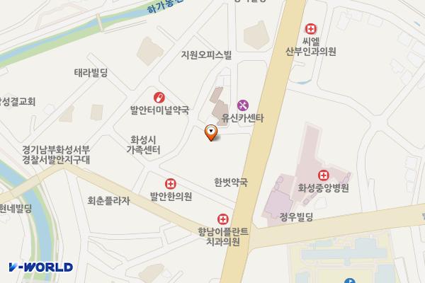 화성 향남 상신중학교 급속 위치 지도 — 경기도 화성시 향남읍 평1길 7-1 (평리)