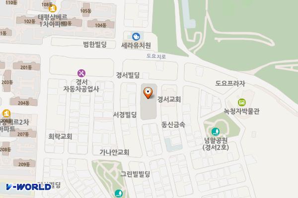 인천 경서주차장 충전소 위치 지도 — 인천광역시 서해구 경서로70번길 10
