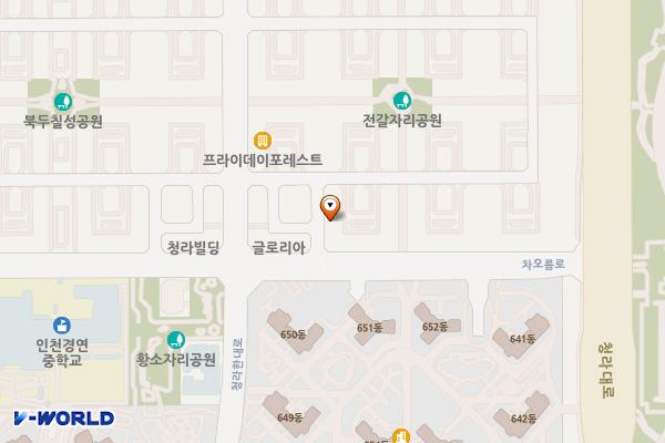 인천서구청 청라78번지 충전소 위치 지도 — 인천광역시 서해구 청라동 78 인근 근린생활용지 주차장