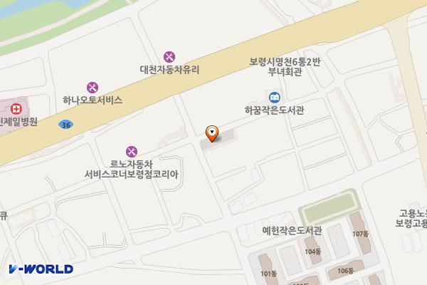 궁촌동 쌈지주차장 위치 지도 — 충청남도 보령시 궁촌동 43-2