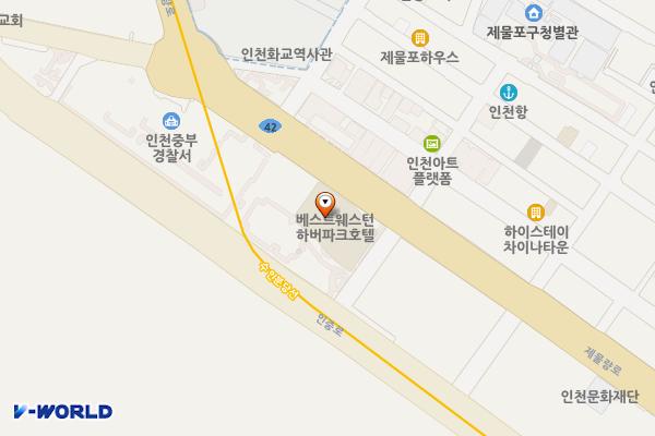인천 하버파크호텔 위치 지도 — 인천광역시 제물포구 제물량로 217