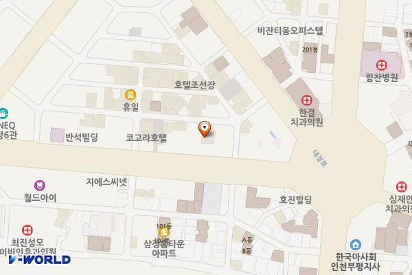 제니스호텔부평역 위치 지도 — 인천광역시 부평구 경원대로 1427-1