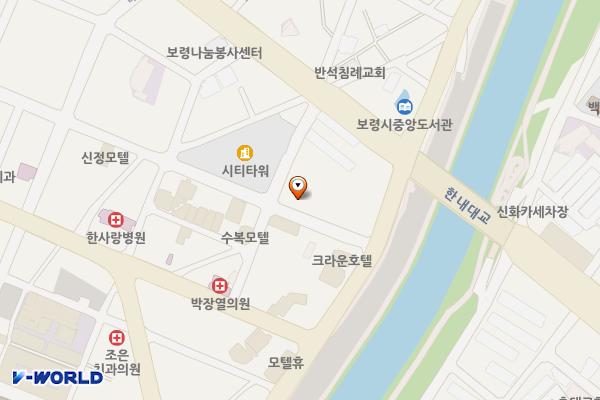제1시민행복주차장 위치 지도 — 충청남도 보령시 대천동 618-226