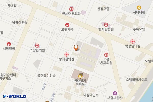 동부시장주차장 위치 지도 — 충청남도 보령시 대천로 8