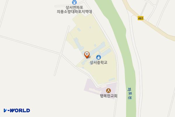 상승초등학교 급속(조달청) 위치 지도 — 강원특별자치도 화천군 상서면 평촌길 126-30
